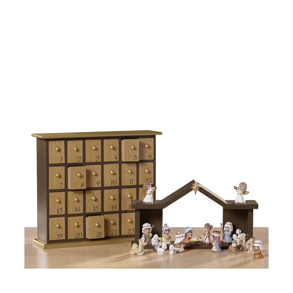 Precious Moments"" O Ven, adorémoslo Belén Calendario de Adviento -27 Piezas... Foto 3 de 4