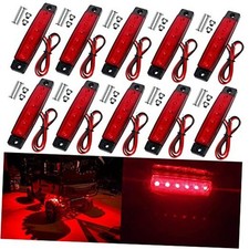 10 Pack LED Rock Strip Lights Waterproof Exterior Interior Lights Car Red