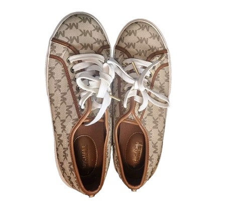 Size 8-Michael Kors Keaton Sneakers Gray - Picture 5 of 5