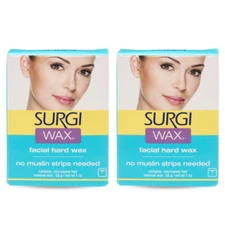 Surgiwax - Microwave Facial Hard Hair Removal Wax 1 Oz, 2 Pack