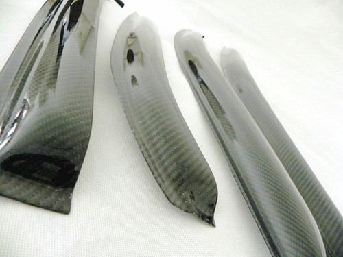 For Mitsubishi Evolution EVO 7 8 9 Carbon Fiber Rain Wind Visor Deflector Cover - Picture 3 of 13