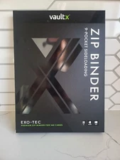 VaultX Premium Exo-Tec® Zip Binder - 9 Pocket Trading Card Holds 360 - SHIP NOW!