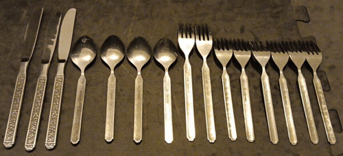 Lot Of 15 National NST18 Stainless Japan Mixed Flatware Piece Lot - Picture 5 of 6