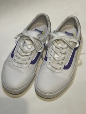 Vans Old Skool White/Purple Shoe Women s Size 8 Ortholite Comfort 500714