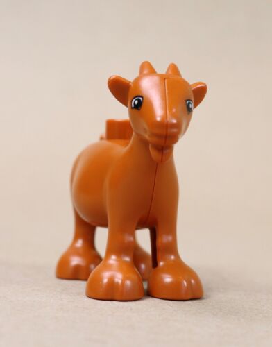 Lego Duplo Brown Goat Animal Zoo replacement piece 524J3 - Picture 2 of 9