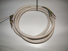Cable de conexión de cocina 5x2,5mm blanco 2 metros