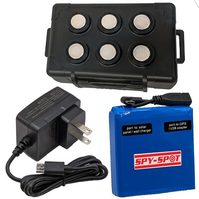 Weatherproof Magnetic Mount Case Track I Extended Rechargeable Battery for GPS 