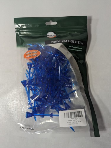 NEU - Golf Kunststoff Tees 3 1/4 Zoll lang reduziert Reibung Schritt Golf Tee 50er Pack