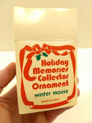 DE COLECCIÓN Adorno de Coleccionista de Recuerdos de Vacaciones "RATÓN DE INVIERNO" Adorno de Navidad - Imagen 2 de 7