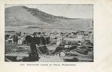 Northwest Corner of Tekoa c.1910 Tekoa WA Washington Vintage Postcard COPY