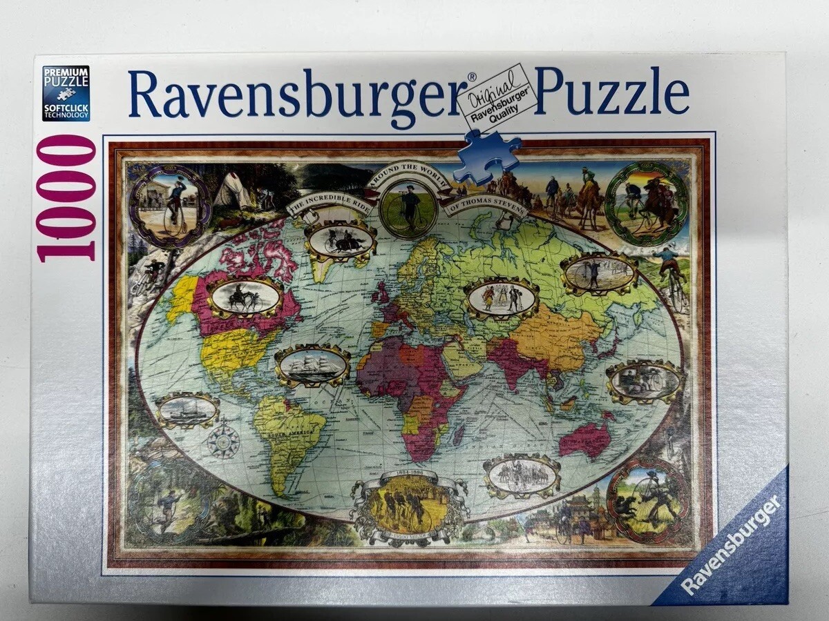 Ravensburger Bicycles Ride Around the World Jigsaw Puzzle 1000 Pieces VGC