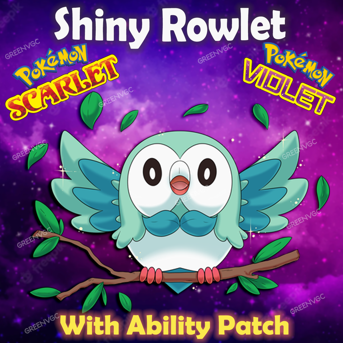 Rowlet Shiny O Non 6 IV Personalizzabile Pokémon Scarlatto - Foto 3