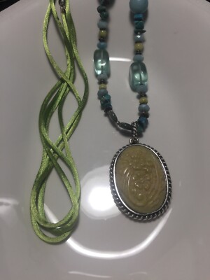 Barse Jewelry Turquoise and Sterling Silver Beaded Necklace And String  Necklace