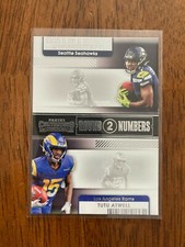 2021 Panini Contenders Football Round 2 Numbers - Tutu Atwell & Dwayne Eskridge