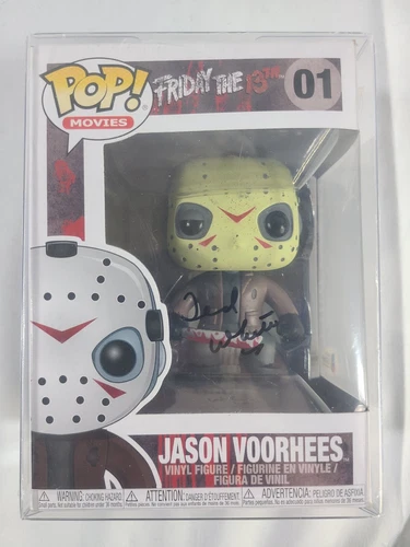 TED WHITE SIGNED JASON VOORHEES FUNKO VINYL POP FRIDAY THE 13TH #01. BECKETT COA