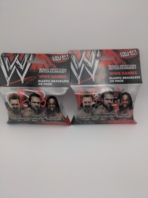 Brand New WWE Bandz Set Of 3 Packs Featuring CM Punk, Edge, Undertaker And More!