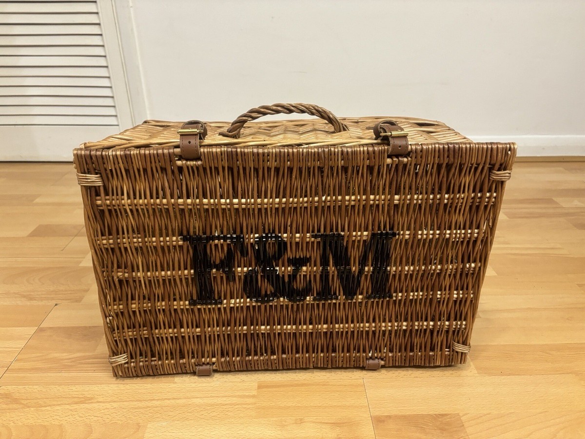 小物入れ F&M square basket with handle / ENGLAND 小物入れ F&M square basket with handle / ENGLAND F&M square basket