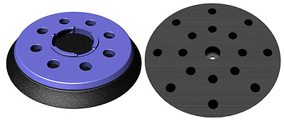 Sanding pad 6'' Ø 150mm for Festool 150FEQ - Hook and Loop backing pad - 17 holes
