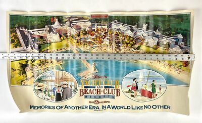 Disney World Yacht Beach Club Resort Commemorative Opening Poster