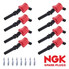 8 Energy Ignition Coil & NGK Iridium Spark Plug for 98-11 Ford Crown Victoria