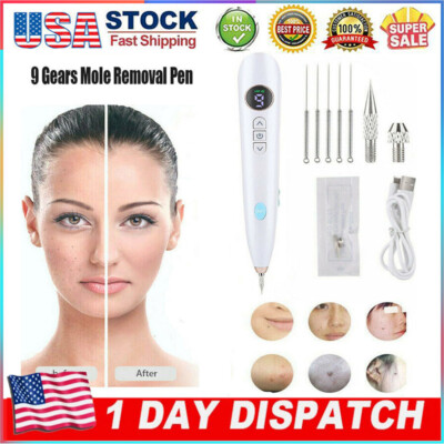 LCD Laser Skin Tag Freckle Wart Dot Mole Remove Pen Dark Spot Tattoo Removal