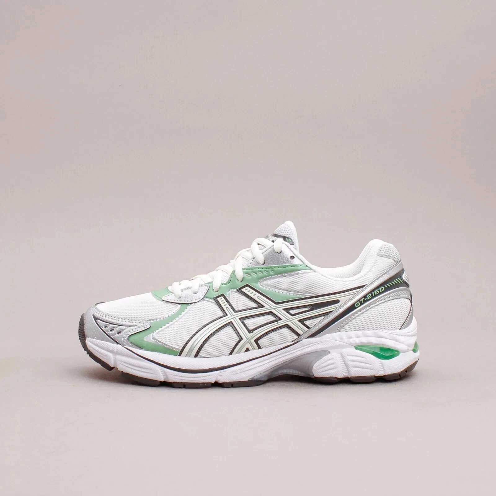 Donna Asics GT 2160 Crema Bambù Verde UK4.5 Nuovo con scatola