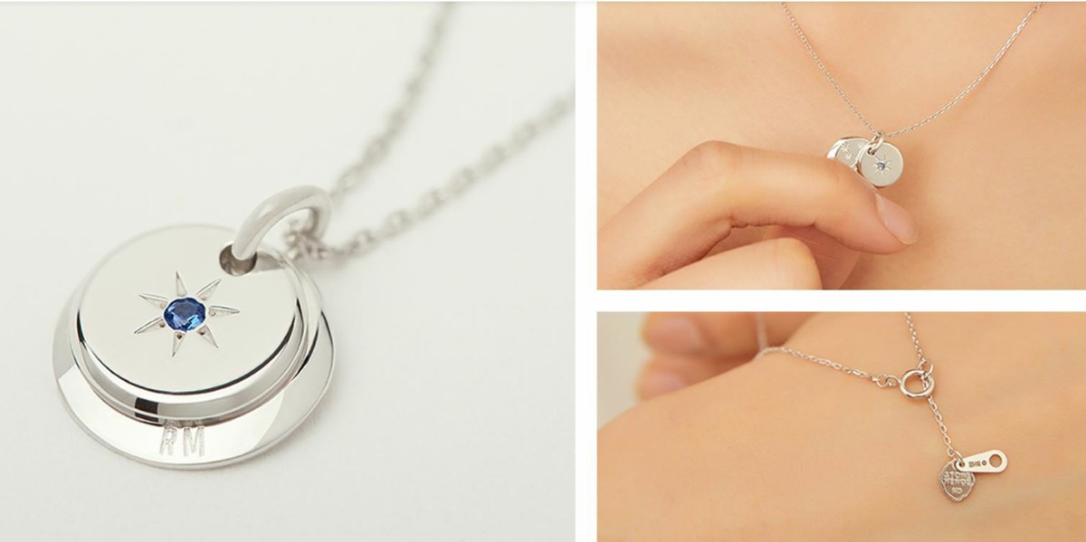 BTS STONE HENGE JUNGKOOK グク BTS x STONEHENgE JUNGKOOK Necklace Moment Of Light DESTINY