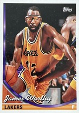 1993-94 Topps JAMES WORTHY Los Angeles Lakers