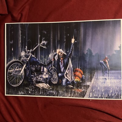 David Mannオリジナルポスター DAVID MANN MOTORCYCLE POSTER/デイビットマン・ポスター 「BIKERS