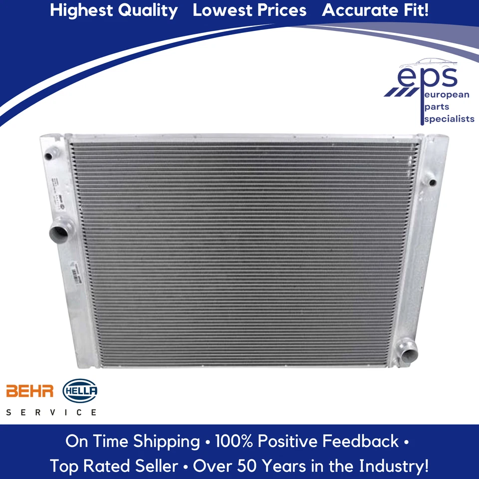 Radiador BMW 525 528 530 i xi xDrive 2006-10 OEM Hecho en Alemania Original Behr Foto 3 de 4