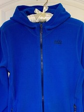 EUC REI Fleece Jacket Youth Boy XL 18 Blue Full Zip Pockets School Outdoor Hood