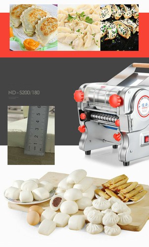Electric Noodles Machine Pasta Maker Dough Roller with 2.5mm Round Cutter - Picture 11 of 13