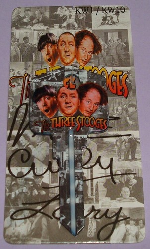 New Uncut THE THREE STOOGES Kwikset KW1 KW10 KW11 Designer Key blanks - Picture 2 of 5