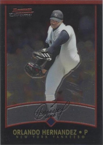 Orlando Hernandez 2025 Topps Chrome Platinum Baseball Aqua 