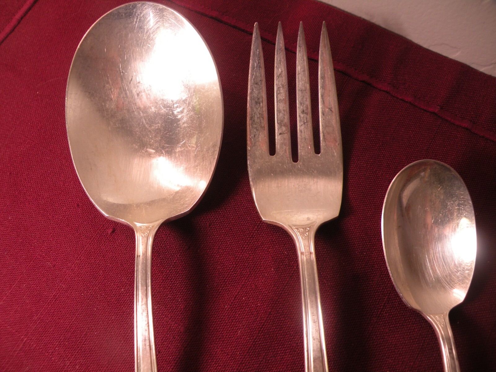 CENTURY International Silver Plate 1923 Casserole Spoon Serving Fork Sugar Spoon