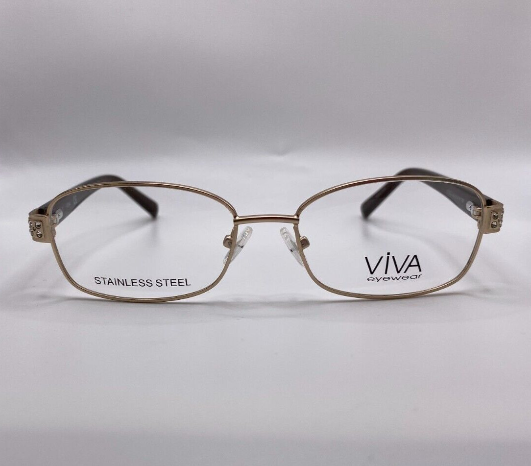 Оправа для очков VIVA VV0323 032 из матового золота с металлической оптикой 51-16-135 VV 0323 RX
