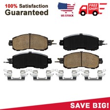 Fits 2014 2015 2016 2017 Nissan Altima Leaf Front Ceramic Brake Pads Whardware Fits 2014 2015 2016 2017 Nissan Altima Leaf Front Ceramic Brake Pads Whardware
