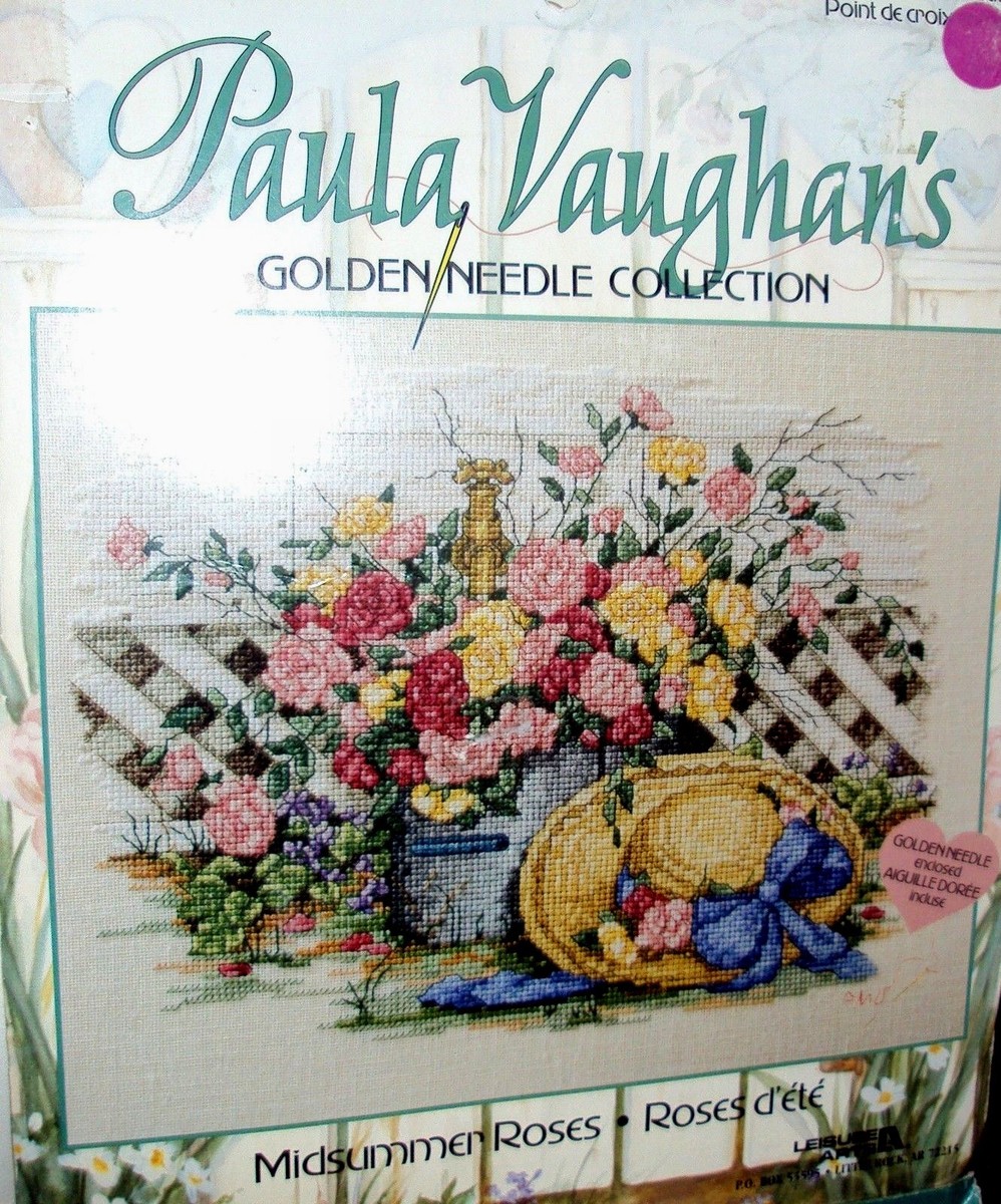 Golden Needle Collection Paula Vaughan Midsummer Roses