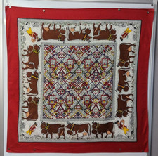 Switzerland / promotional / advertising travel vintage scarf  size 30" 76cm