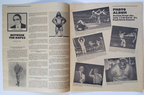 Verne Gagne's Pro Wrestling Report Vol.1 No.6 Aug 1984 AWA Road Warriors - Picture 2 of 5