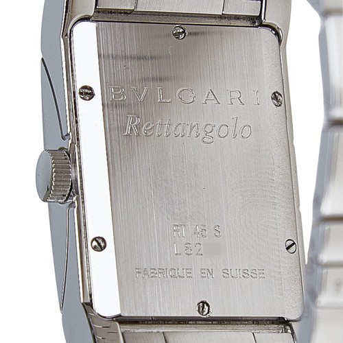BVLGARI Rettangoro Watches RT45S Mechanical Automatic white dial mens 【Used】 - Picture 5 of 8