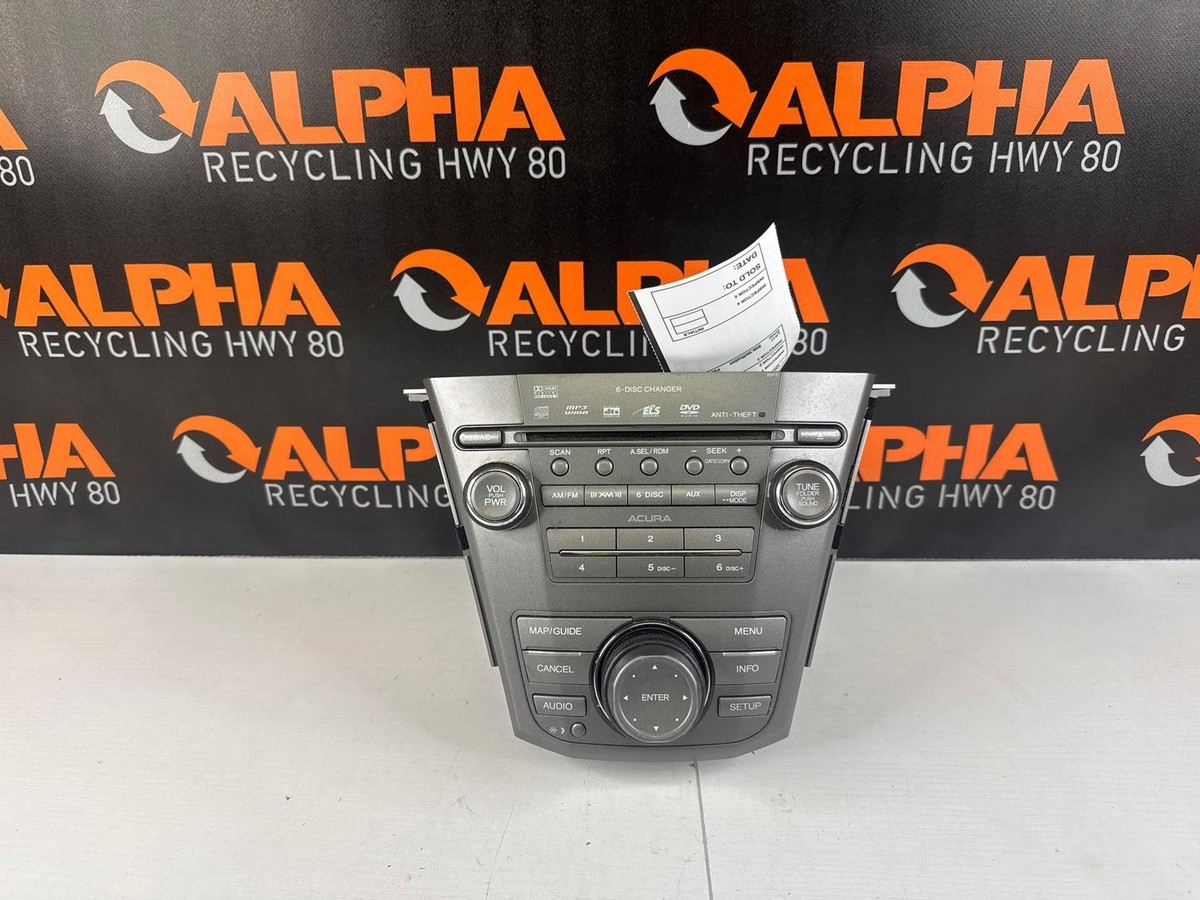 09 Acura MDX Navigation 6 CD DVD Player Radio 2df0 OEM for sale