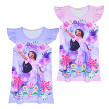Vestido Niña Encanto Isabela Princesa Pijama Falda Sin Mangas Pijama Falda Niña