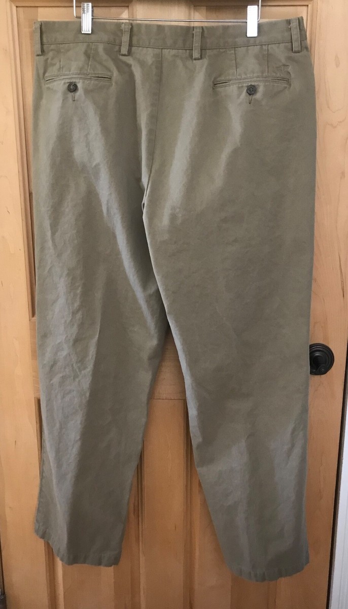 Dockers D4 Relaxed Fit Men's Size 38x34 Beige Pleat Front 12