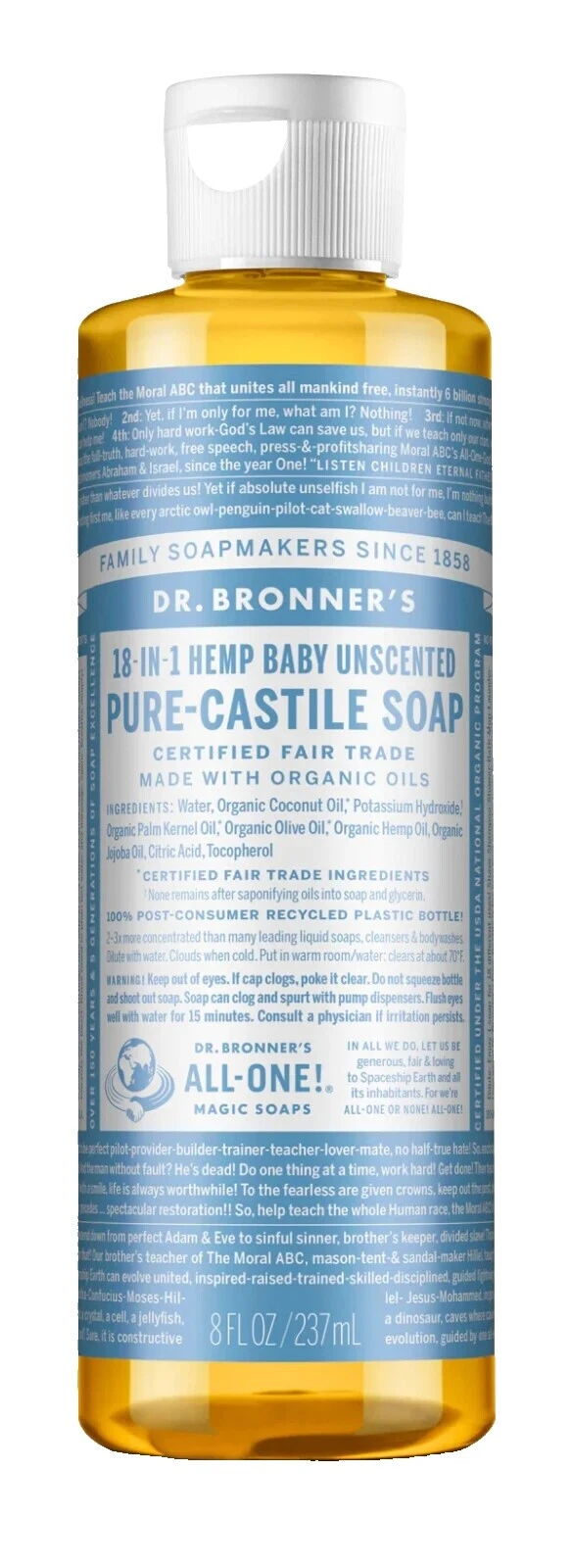 Dr. Bonner's Unscented Body Bar Soaps