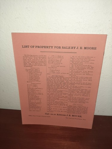 County of Bell Temple Texas Real Estate Pamphlet and Brief History - Picture 2 of 6