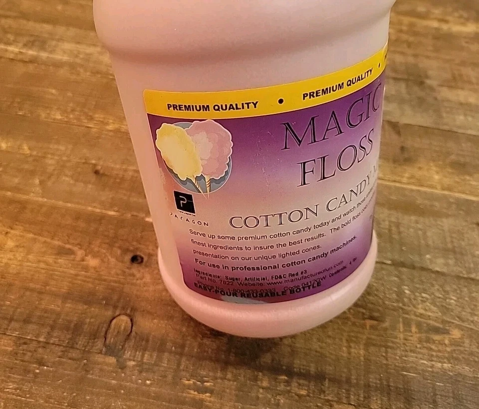 Cotton Candy Machine Sugar 4 Pound Pink Vanilla 4lb Paragon Magic Floss Premium - Image 3 of 4