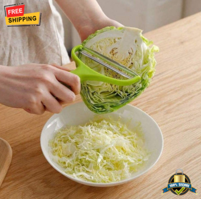 1 pc Stainless Steel Cabbage Shredder & Vegetable Peeler - Durable Kitchen Tool