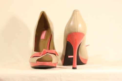 Isaac Mizrahi Women Platform Pumps Shoes 11 M -  Beige/Pink - Bild 2 von 2