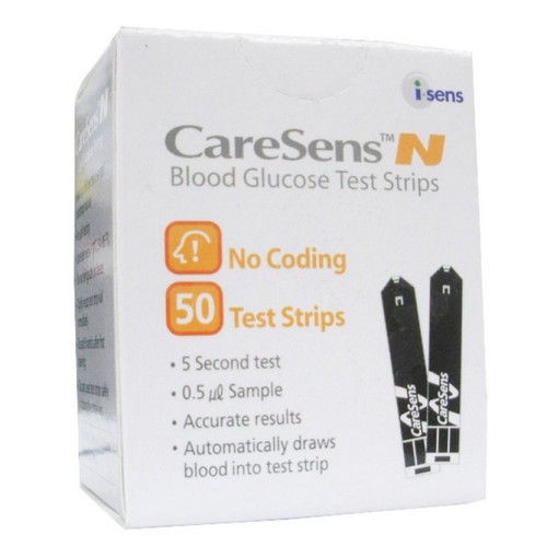 BRAND NEW CARESENS N BLOOD GLUCOSE TEST STRIPS 100 Strips eBay